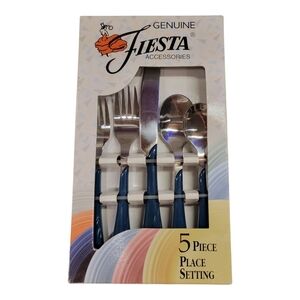 Fiesta Juniper 5pc Flatware Swirl NIB